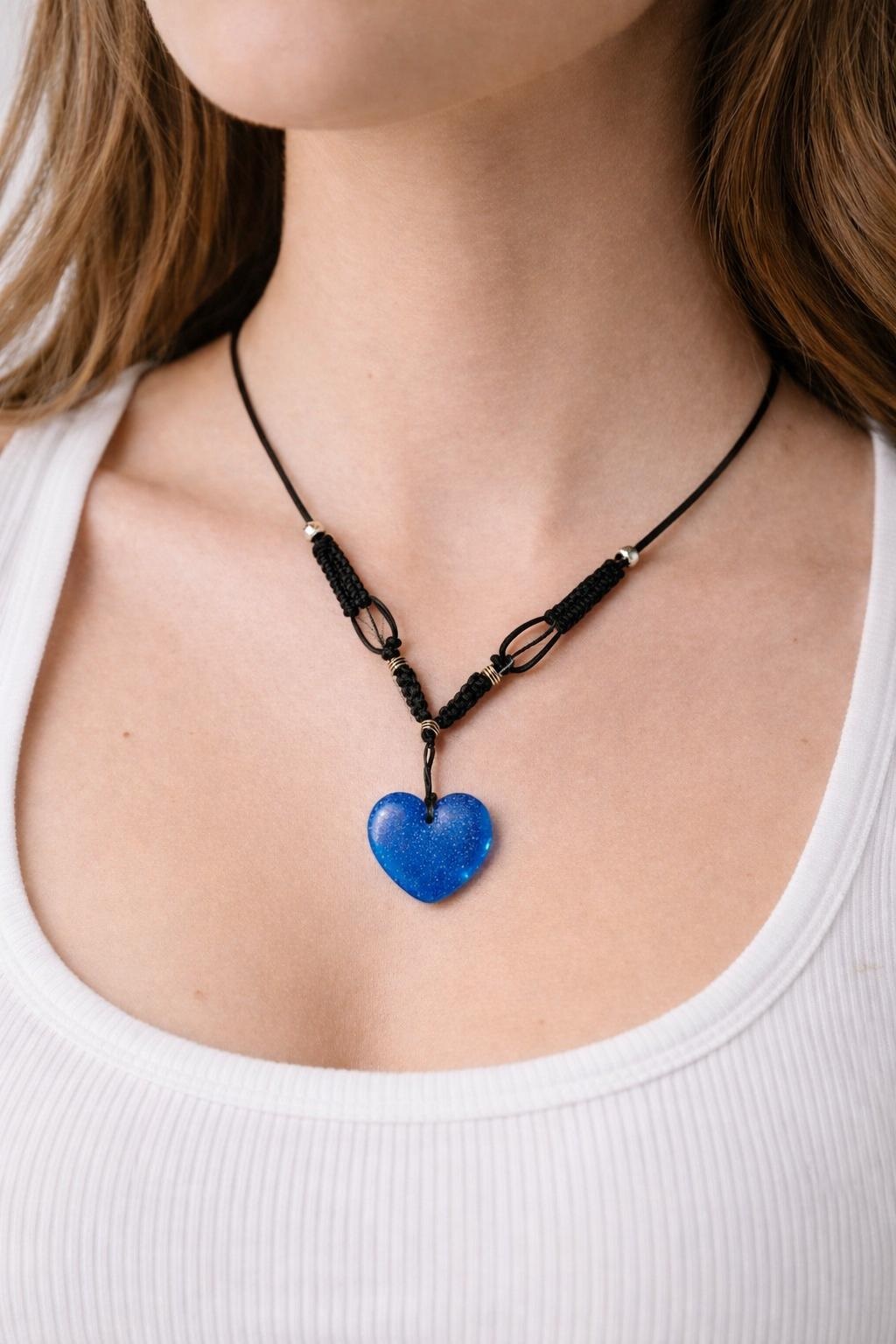 Colier Heart Epoxy